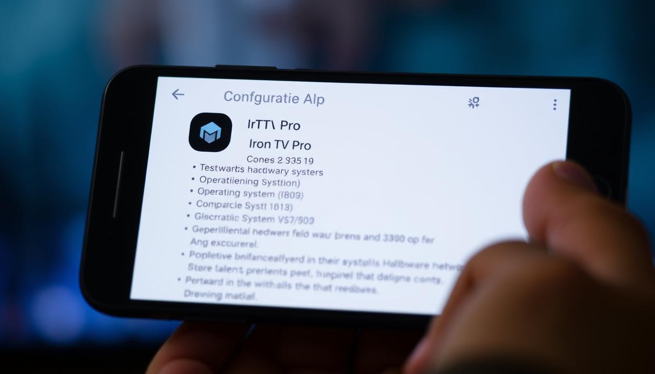 Iron TV Pro APK configuration requise